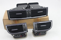 3 pcs/lots Chrome dashboard Heater Cold Air Conditioning Outlet Vent For Superb 3T0820951 3T0819701 3T0819702