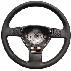 Genuine leather Multifunction Steering Wheel with Button and module  Steering Wheel For  06-11 PASSAT  B6 JET TA Touran