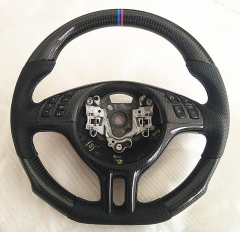 E46 Carbon Fiber Leather Steering Wheel for E46
