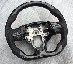 Genuine leather Carbon Fiber &amp; Leather Steering Wheel for Mitsubishi Lancer