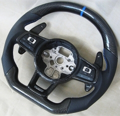 Modified Racing car Steering Wheel For Golf 7 Golf R MK7 Passat Polo carbon fiber steering wheel