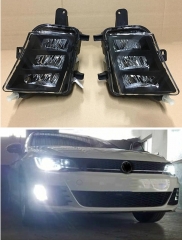 2pcs LED Fog Lamp For VW Golf 7 A7 MK7 GTI GTD 2013 2014 2015 2016 2017 Car Front LED DRL Fog Lamp Fog Light Without Error