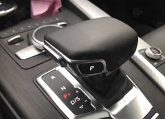 Black leather punch, shift button, gearshift cover, sport shift apply Audi 2017 A4 A5 Q7 4M1 713 139F