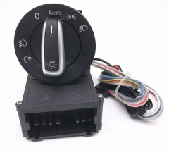 Car lights switch + chrome auto sensor light for Passat B5 Lavida Bora Polo Golf 4 new Jetta Santana Beetle 5ND 941 431 B