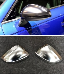 1 Pair of Car Auto Rearview Mirror Shell Cover Protection CapMatte Chrome for Audi B9 A4 A5 S4 Rearview Wing Mirror Cap New