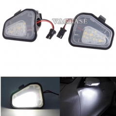 Pair 18-SMD LED Puddle Lights Welcome lamps For Volkswagen Passat B7 Passat CC Scirocco MK3 2009 2017 under side mirror light