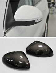 1:1 Replacement Carbon Fiber Rear View Mirror Cover car styling for Volkswagen Tiguan 2009 - 2015
