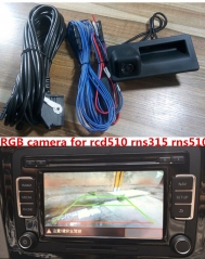 RGB Handle Rear View Reversing Camera RVC Hatch for VW Golf Plus Jetta MK5 5 MK6 VI Tiguan Passat B7 RNS510 RCD510 56D 827 566A