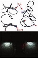 2 Pcs of LED Footwell Light Footsteps Space Lamp &amp; Cable For Golf 7 MK7 Passat 3G B8 5GG947409 5GG 947 409 5G0947409 5G0 947 409