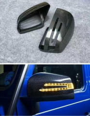 For Mercedes w176 w204 w212 w207 w221 w218 LCI W216 replacement carbon fiber side door mirror cover covers for benz A CLA class