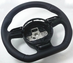 Sporty Punched Steering Wheel for Audi A3 A4 A5 A6 A7 Q3 Q5 Q7 fully perforated steering wheel flat bottom steering wheel campai