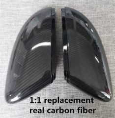 Pair for VW Golf 5 6 7 MK6 MK7 R Carbon Fiber Side Mirror Covers Caps 7.5 for Jetta MK6 Scirocco Passat B7 CC Touran