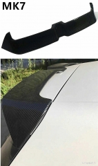 Carbon fiber pattern ABS spoiler For  Golf 7 MK7 2013-2019 primer or Carbon Fiber Decorative pattern rear wing Golf spoiler