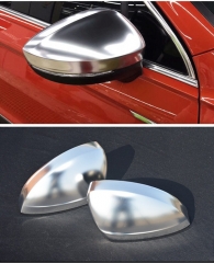 Matte Chrome Side Mirror Caps Cover for VW Tiguan Allspace L MK2 2017 2018 Matte Chrome replace