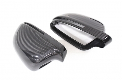 1:1 Replacement Real Carbon Fiber Rear View Mirror Cover For Audi A3 S3 Sportback 8P 2009-2010