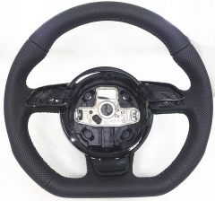 for Au di A3 A4 A5 A6 A7 Q3 Q5 Q7 fully semi punched perforated steering wheel flat bottom steering wheel campaign