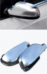 1 pair For Audi A4 S4 B8 A5 S5 B8 Side Assist Support matt chrome Silver mirror case rearview mirror cover shell