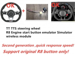 Sporty  TT  TTS TTRS R8 Steering Wheel Start Switch Driving Mode Switch MFS Multifunction Steering Wheel Simulator EmulatorFor  AUDI A3 A4 A5 A6 A7 Q5