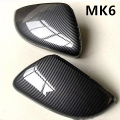 2 pieces For V W Golf MK6 R20 Touran Golf G T I GOLF 6 Golf 6   Wing Mirror Cover Caps (Carbon Effect) for  Mirror Cover Caps