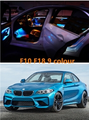 9 color ambient light (with foot light + door bowl)  For BMW 5 Series  F10 F18 Led interior atmosphere light