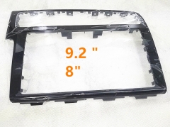 Piano paint black For Golf Mk7 Trim 8&quot; Inch &amp; 9&quot; Inch Screen Bezel For Golf 7 Cd Radio Plates Decorative Frame Panel