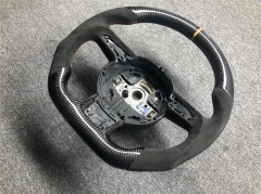 Private custom Audi carbon fiber steering wheel trim  for A1/A6/A7 alcantara