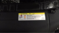 FOR  A1 A3 A4 A5 A6L Q5 A8  radiator warning sticker upper guard plate radiator frame  warning  sticker lable 8K0 010 520 C