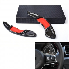 For VW Golf 7 MK7 GTI 2015-2017 Scirocco Carbon Steering Wheel Shift Paddle Extension Shifter Sagitar GLI Lamando GTS