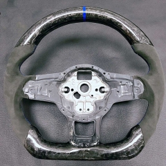 Customized Forged carbon fiber Alcantarar steering wheel For v w golf mk7/7.5 GOLF 7 g t i/r Automobile steering wheel assembly