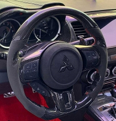 Real Carbon Fiber  Steering Wheel for Mitsubishi Lancer EVO  LANCER EX LANCER EVOLUTION  Mitsubishi  ASX