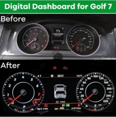 LCD Cluster Dashboard Panel Virtual Instrument Cluster CockPit LCD Speedometer for MQB Golf 7 Golf 7 R Golf 7 MK7