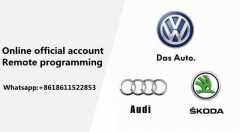 Online official account remote programming for AUID SKODA VOLKSWAGEN car models