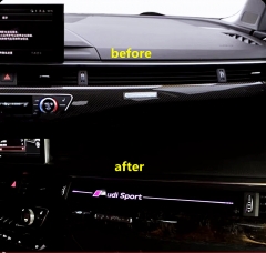 RGB Multicolour  Dashboard Air vent air outlet  Ambient Light Trim Instrument ambient trim  Adi A4 A4L RS4 S4 A5 S5 B9