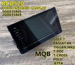 MQB Radio RCD520 for Golf MK7 / Passat B8 / Tiguan mk2 / T-roc 5GG035869 2GD035869, Full Touch Screen, Carplay Unit