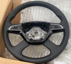 Multifuciton steering wheel for Octavia Pro Skoda rapid steering wheel for Rapid sportback genuine leather  steering wheel