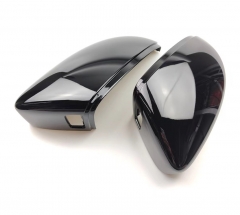 Replace type Black Side Wing Rearview Mirror Cover Trim Caps Case For Passat B7