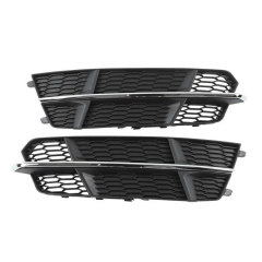Pair Front Bumper Fog Light Grille Cover 4G0807681AN Replacement for AUDI A6 C7 2014 2015 2016 2017 2018 Car Accessories