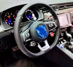 Genuine leather   sporty steering wheel steering wheel sport line steering wheel  for VW Golf 7 R Rline GTI