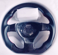 Replacement Real Carbon Fiber Steering Wheel with Leather for  Golf 5 Mk5 GTI 2003-2009