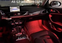 21 Colors For Audi A6 A6L A7 C7 PA 2012-2018 MMI APP Control Decorative Ambient Light LED Atmosphere Lamp illuminated Strip