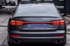 LED turn signal width light cross lamp For audi new a6 C8 modified new streamer through trunk rear lamp