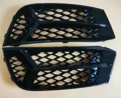 Auto Left Right Side Front Mesh Honeycomb Lower Bumper Fog Light Grille Grill Cover For Audi A3 2017 2018 2019 2020