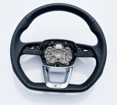 For Audi 2019-2022 Q3 Semi-Perforated Leather Bottom Sports Steering Wheel