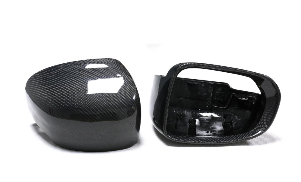Styling Replacement Type Gloss Black Real Carbon Fiber Rear View Mirror Caps 19+ For Volvo XC60 Real Carbon Mirror Cover