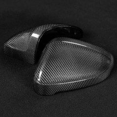 One Pair Real Carbon Fiber Rearview Mirror Case Side Mirror Caps Shell For Audi A4 B9 A5 2017-2021