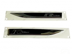 Pair of Original R line Fender Emblem Sticker logo for Golf 7.5 R Rline fender emblem  Golf 7 CC R Rline Side Flag Leaf R Plate Logo