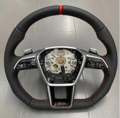 For Audi A6 A7 C8 2019 - 2022 Upgraded S6 S7 RS 6 RS 7 Sport Square Steering Wheel