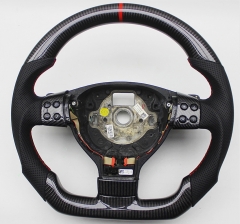 For Golf 5 Carbon Fiber Steering Wheel With Leather For Golf 5 Mk5 GTI Passat Maiteng Touran