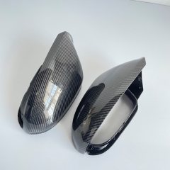 Real Carbon Fiber Mirror Caps For Audi A6 C7 These caps are REAL CARBON FIBER, NOT CHEAP WATER TRANSFER PRINTING!! Brand New & Complete Rear Carbon Fi