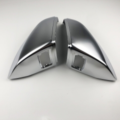 Rearview Side Wing Mirror Cover Caps For Audi Q5 FY Q7 4M Matt Silver Covers replacement 2016 2017 2018 2019